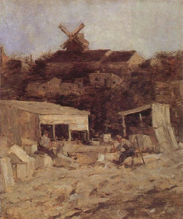 Matthijs Maris Quarry at Montmartre France oil painting art